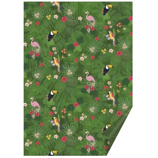 Папір з малюнком "Джунглі", 50*70см, 300г/м2, Heyda