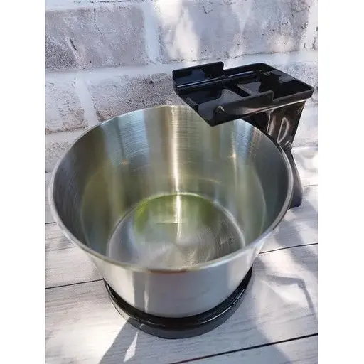 Стаціонарний міксер Bitek з металевою чашею з насадками для тіста 7 швидкостей BT-6637B 250 Вт Білий - фото 3