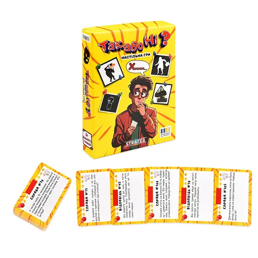 Настільна гра Strateg Так або Ні? (30942) - фото 5