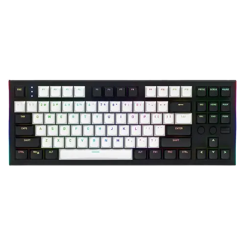 Клавіатура Hator Gravity Orange Linear Switch US RGB Black (HTK560)