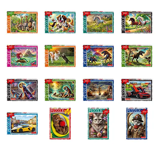 Пазли Danko Toys, 260 елементів, C260-14 (В асортименті) - фото 11