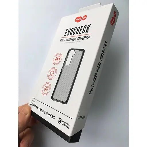 Оригинальный противоударный силиконовый чехол Tech21 Evo Check для Samsung Galaxy S21 FE Black T21-9080 - фото 2