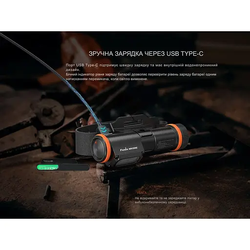 Ліхтар налобний вибухобезпечний Fenix WH35RE - фото 17