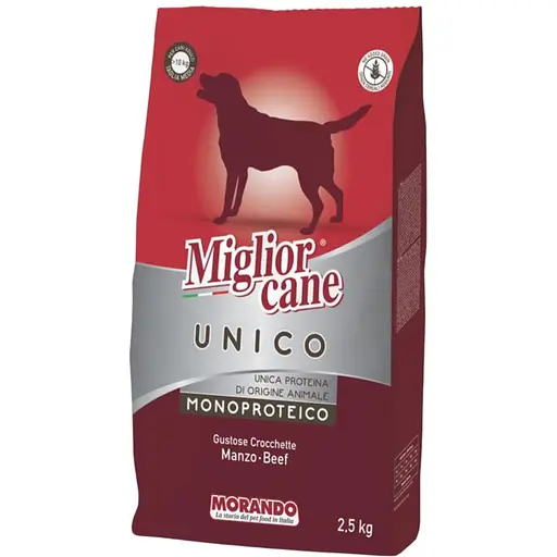 Сухий корм для собак Morando Migliorcane Unico яловичина 12.5 кг (5 шт. х 2.5 кг) - фото 1