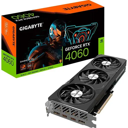 Видеокарта Gigabyte RTX 4060 8GB GAMING OC (GV-N4060GAMING OC-8GD) (GDDR6, 128 bit, PCI-E v4.0) Б/у - фото 8