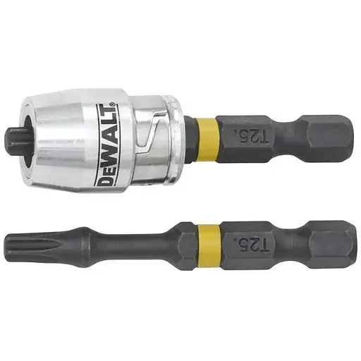 Набір біт і насадок DeWalt Impact Torsion ударні T25 L=57 мм 2 шт. та магнітний тримач шурупів (DT70538T)