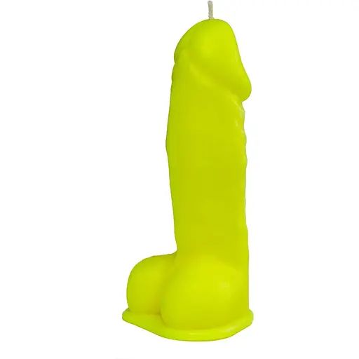 Свеча Love Flame - Dildo L Yellow Fluor, CPS01-Yellow