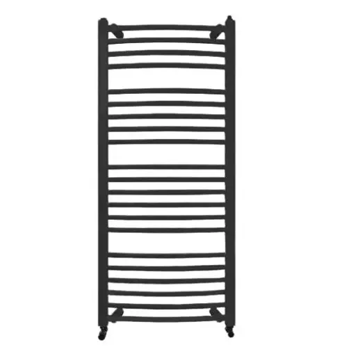 Рушникосушка водяна Heizung WG 21/55 вигнута 1210х550 мм 530 Вт Чорний 30412 - фото 3