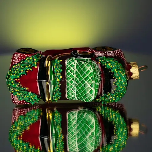 Ялинкова прикраса Різдвяні історії Різдвяний кабріолет скло (4820001154825) - фото 5