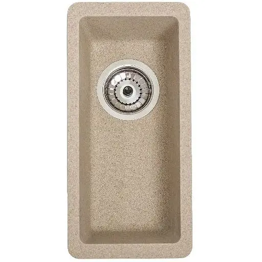 Гранітна кухонна мийка Romzha Mira U-160 Piesok (301) під стільницю - фото 1