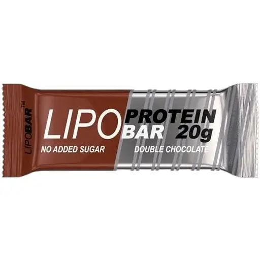 Батончик LipoBar Protein Bar, 50 грам - Подвійний шоколад