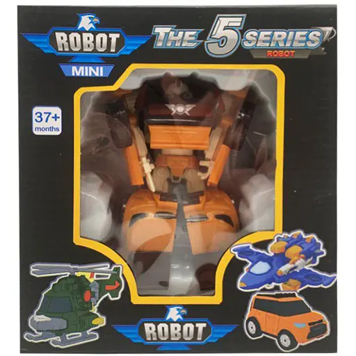 Трансформер транспорт Bambi Tobot пластик коричневий W339-10
