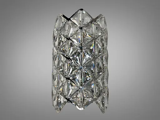 Бра Diasha класичне 9133B хром кришталь під дві лампи - фото 1