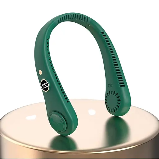 Портативный шейный вентилятор (зеленый)
