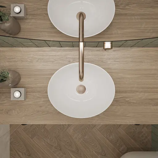 Умивальник VBI Parma white накладний VBI-011000, Білий - фото 4