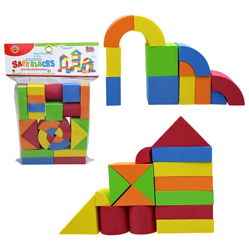 Конструктор EVA, 30 деталей, 14x17.5x3.5 см