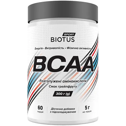 Аминокислоты BCAA Biotus вкус грейпфрута 300 г