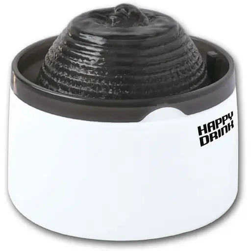  Фонтан для кошек Croci Happy Drink с фильтром 37х18 см 2 л черный