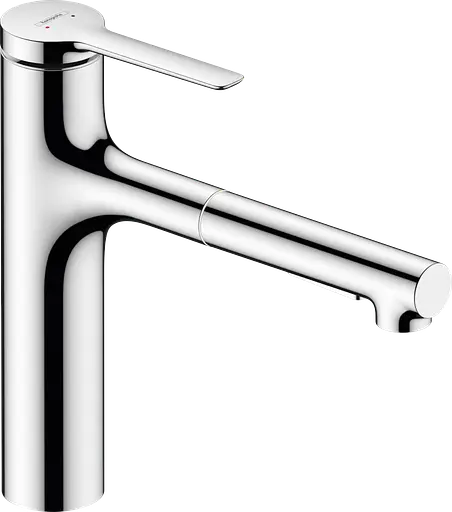 Змішувач Hansgrohe Zesis M33 160 2jet кухонний з витяжним виливом 74801000 Chrome - фото 1