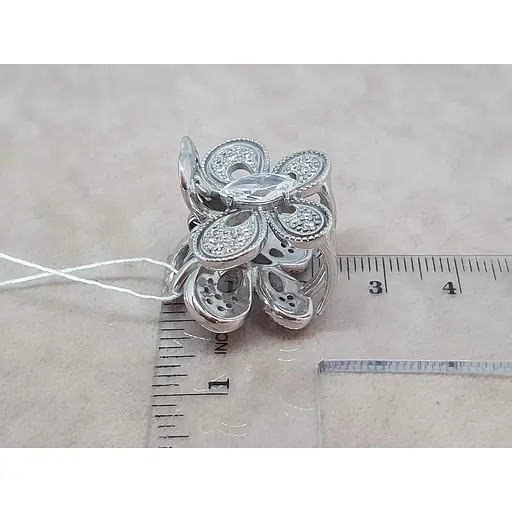 Серебряная заколка для волос Ирий с фианитами. 9311 БЕЛ - фото 5