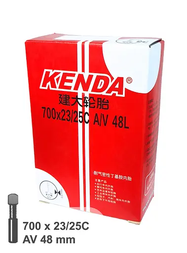 Камера велосипедна Kenda 28 (700х23/25С) AV 48 мм (G0001770) - фото 2