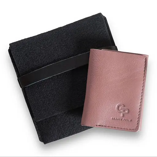 Кожаный женский кошелек Grande Pelle 8х10х2 см acs0029349 - фото 4