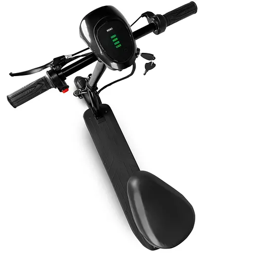 Электросамокат EVOBIKE Reno S10 400W 8Ah черный с сиденьем и надувными колесами (модель 2025 года) - фото 2