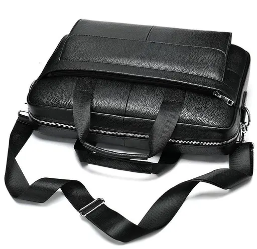 Чоловіча шкіряна сумка Vintage 38х30х7 см sum0015048 - фото 2