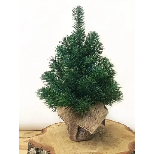 Елка Hvoya Classic в мешковине 50 см зеленая - фото 3