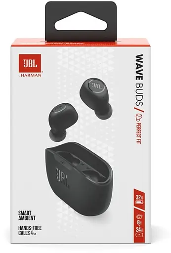 Навушники JBL Wave Buds Black (JBLWBUDSBLK) - фото 9
