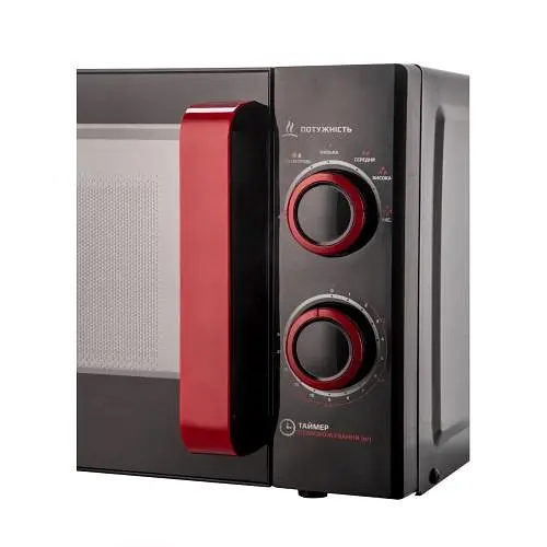Мікрохвильова піч Liberton LMW-2082M Black/Red 700W 20 л