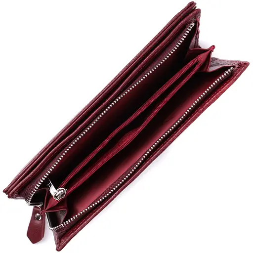 Кожаный женский кошелек ST Leather 10х19х2.5 см acs0028463 - фото 5