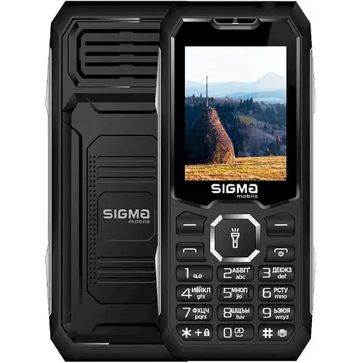 Мобильный телефон Sigma mobile X-style 341 BRO черный, 2 Nano-SIM, дисплей 2.4" цветной (240x320), моноблок, поддержка microSD - фото 1