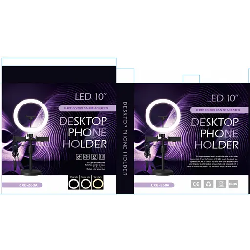 Кольцевая лампа для фото CXB-260A - фото 5