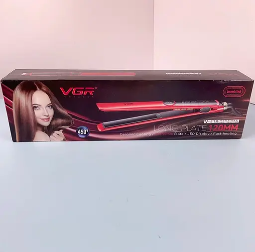 Випрямляч для волосся VGR V-518 керамічний 60Вт із швидким нагріванням до 230°C Червоний - фото 4