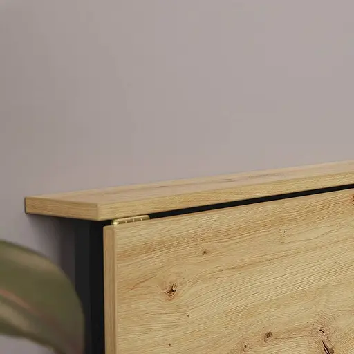 Стіл розкладний Моріс Ferrum-decor 750x1000x600 Чорний метал ДСП Дуб Артізан 16 мм (FRD-104674) - фото 4