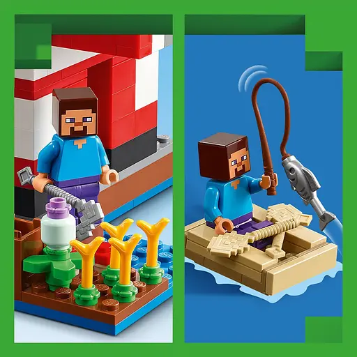 Уценка. Конструктор LEGO Minecraft Грибной дом, 500 деталей (21270) - фото 8