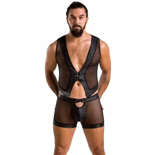 Комплект білизни Passion 053 SET WILLIAM L/XL чорний