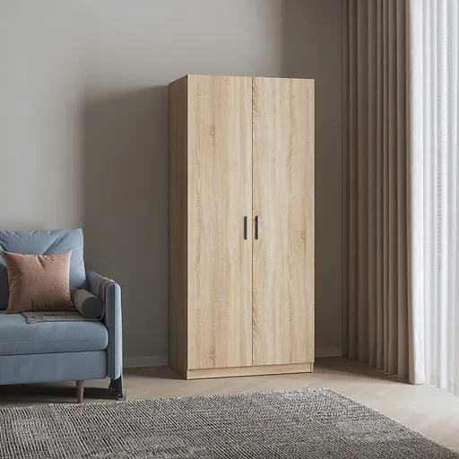 Шкаф для одежды Vays, 2-х дверный шкаф M-54 Дуб Сонома