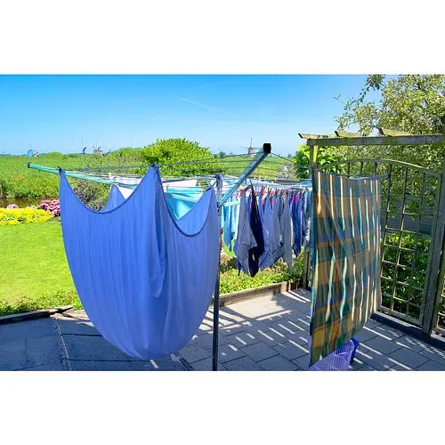 Садовая сушилка для белья вращающаяся Gardlov 24225 4 перекладины 50 м складная конструкция - фото 10