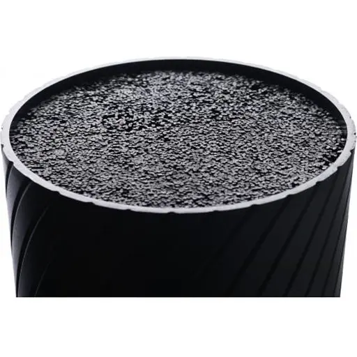 Підставка для ножів Lessner пластикова 11x8x22 см чорна (77843) - фото 2