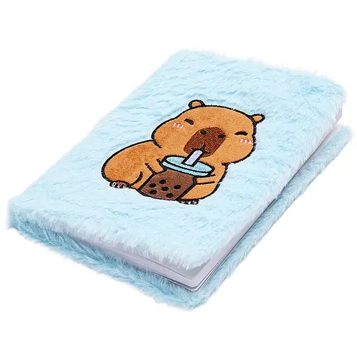 Блокнот плюшевий ZiBi Kids Line Capybara 2 А5 80 аркушів у клітинку, дизайн в асортименті (ZB.700016) - фото 5