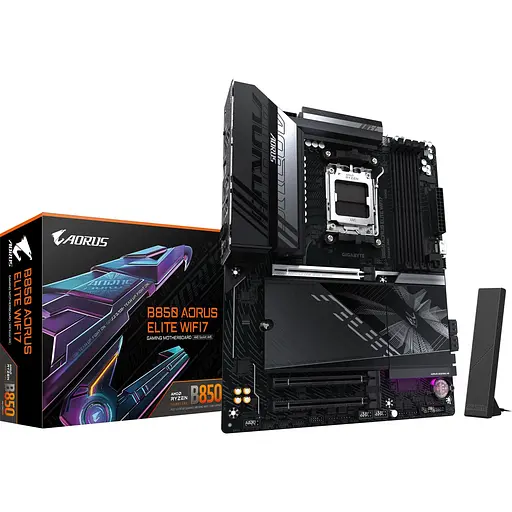 Материнська плата AORUS B850 Elite WIFI7 (B850_A_ELITE_WF7) EU [147789] - фото 2