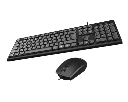 Набор комбо 2-в-1 клавиатура мышь MeeTion MT-C100 Keyboard and Mouse USB Corded RU/EN раскладки - фото 5