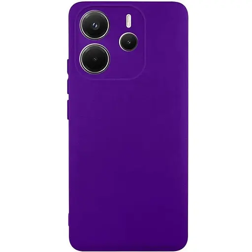 Чехол TPU Getman Liquid Silk Full Camera для Xiaomi Redmi Note 14 4G (Int. version) Фиолетовый / Ultra Violet