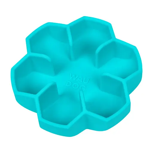 Миска для медленного питания Waudog Silicone 750 мл голубой - фото 5