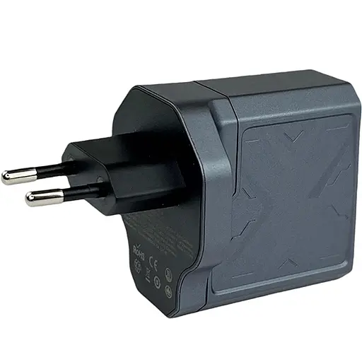 Зарядний адаптер Remax RP-U108 65W 1A+2C швидка зарядка GaN RP-U108 2xType-C + 1xUSB-A Чорний