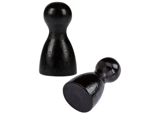 Аксесуар Фішка дерев'яна чорна для настільних ігор 2.5 см поштучно (Р00804) - фото 3