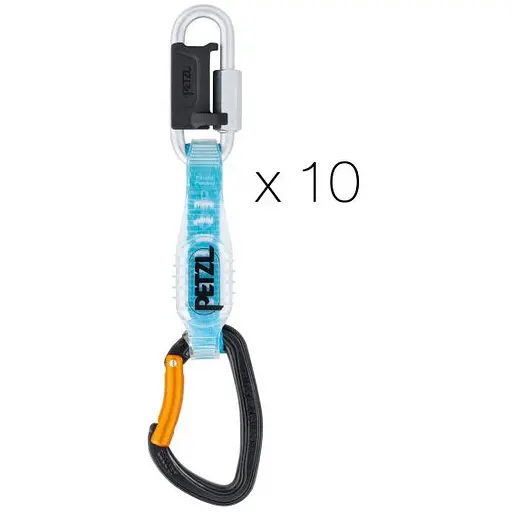 Набір відтяжек з карабінами Petzl Djinn Steel Axess and Go 8 mm 10 шт Multi Color (1052-M060EA00)