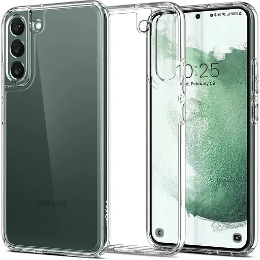 Оригинальный противоударный чехол Spigen Ultra Hybrid для Samsung Galaxy S22 Plus (6.6") Прозрачный (ACS03954) - фото 6